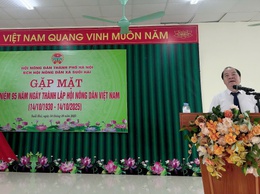 Hội nông dân xã Suối Hai tổ chức gặp mặt kỷ niệm nhân 95 năm Ngày thành lập Hội