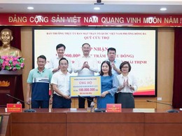 Trường THCS Thái Thịnh ủng hộ 100.000.000đ hỗ trợ đồng bào bị thiệt hại do cơn bão số 10, 11