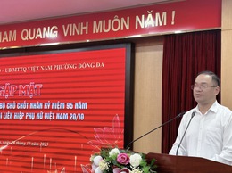 Đảng ủy phường Đống Đa gặp mặt, chúc mừng nữ cán bộ chủ chốt nhân ngày 20/10