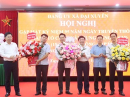 Đảng ủy xã Đại Xuyên gặp mặt cán bộ nhân kỷ niệm ngày truyền thống các Ban xây dựng Đảng