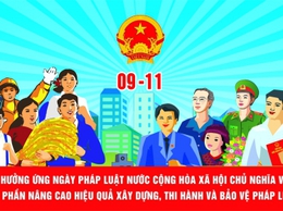 Triển khai nhiều hoạt động hưởng ứng Ngày Pháp luật nước Cộng hòa xã hội chủ nghĩa Việt Nam