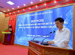 Quảng Oai đẩy mạnh chuyển đổi số, đưa trí tuệ nhân tạo vào hoạt động chuyên môn