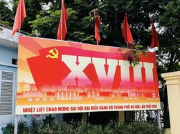 Phường Dương Nội rực rỡ cờ hoa chào mừng Đại hội đại biểu Đảng bộ Thành phố Hà Nội lần thứ XVIII