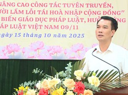 UBND xã Phúc Lộc tổ chức Hội nghị ra mắt mô hình hỗ trợ người lầm lỗi tái hòa nhập cộng đồng và tuyên truyền pháp luật