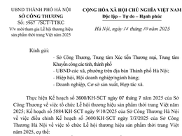 Mời tham gia Lễ hội thương hiệu sản phẩm thời trang Việt năm 2025