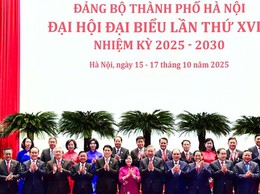 Những hình ảnh ấn tượng tại lễ khai mạc Đại hội lần thứ XVIII Đảng bộ TP Hà Nội