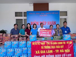 MTTQ xã Gia Lâm vận động ủng hộ nhân dân các địa phương bị ảnh hưởng bởi bão số 10