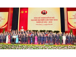 ĐOÀN ĐẠI BIỂU XÃ YÊN XUÂN DỰ ĐẠI HỘI ĐẢNG BỘ THÀNH PHỐ HÀ NỘI LẦN THỨ XVIII, NHIỆM KỲ 2025-2030