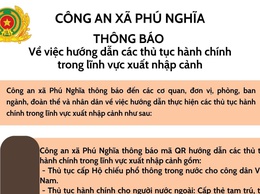 Quy định về việc chấp hành khai báo tạm trú đối với người nước ngoài trên địa bàn xã Phú Nghĩa