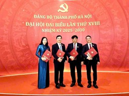 ĐỒNG CHÍ LÊ MINH ĐỨC - BÍ THƯ ĐẢNG ỦY XÃ THẠCH THẤT TÁI TRÚNG CỬ BAN CHẤP HÀNH ĐẢNG BỘ THÀNH PHỐ HÀ NỘI NHIỆM KỲ 2025-2030