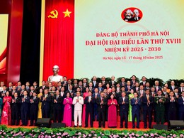 ĐOÀN ĐẠI BIỂU ĐẢNG BỘ XÃ THANH OAI VINH DỰ THAM DỰ ĐẠI HỘI ĐẠI BIỂU ĐẢNG BỘ THÀNH PHỐ HÀ NỘI LẦN THỨ XVIII, NHIỆM KỲ 2025–2030