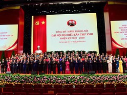Danh sách Ban Chấp hành Đảng bộ Thành phố Hà Nội khóa XVIII nhiệm kỳ 2025 - 2030, gồm 75 đồng chí