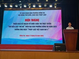 Hội nghị tuyên truyền, phổ biến những nội dung cơ bản của Luật Thủ đô và các văn bản hướng dẫn thi hành luật, triển khai cuộc thi trực tuyến 
