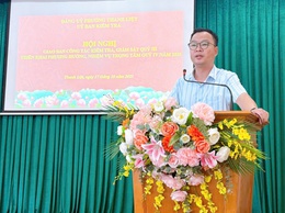 Ủy ban Kiểm tra Đảng ủy phường Thanh Liệt: Giao ban công tác kiểm tra, giám sát quý III, triển khai nhiệm vụ quý IV năm 2025