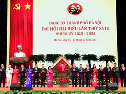 Thông tin báo chí Phiên khai mạc và kết quả ngày làm việc thứ nhất Đại hội đại biểu Đảng bộ thành phố Hà Nội lần thứ XVIII, nhiệm kỳ 2025-2030