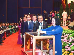 Quang cảnh ngày làm việc chính thức thứ hai, Đại hội lần thứ XVIII Đảng bộ TP Hà Nội