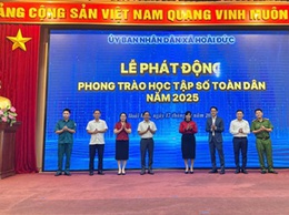 UBND xã Hoài Đức tổ chức Lễ phát động hưởng ứng phong trào “Học tập số toàn dân”