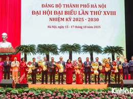 Đại hội đại biểu Đảng bộ Thành phố Hà Nội lần thứ XVIII, nhiệm kỳ 2025 - 2030 thành công tốt đẹp