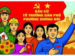 Phát huy dân chủ ở cơ sở, cử tri Dương Nội tích cực tham gia bầu cử Tổ trưởng 4 tổ dân phố