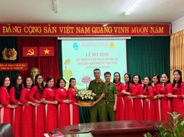Chi Hội Phụ nữ Công an xã Thanh Trì: Phát huy truyền thống anh hùng, bản lĩnh của Phụ nữ Công an nhân dân