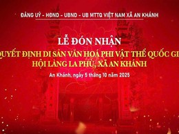 Thông báo về việc tổ chức lễ đón nhận Quyết định Di sản văn hóa phi vật thể quốc gia – Hội làng La Phù, xã An Khánh