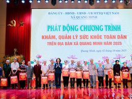 Xã Quang Minh phát động chương trình khám, quản lý sức khỏe toàn dân năm 2025