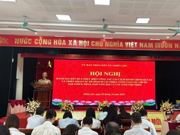 UBND xã Thiên Lộc tổ chức Hội nghị đánh giá kết quả thực hiện công tác Cải cách hành chính quý III triển khai các giải pháp cải thiện, nâng cao các Chỉ số PAR INDEX, SIPAS, PAPI năm 2025 và các năm tiếp theo trên địa bàn xã