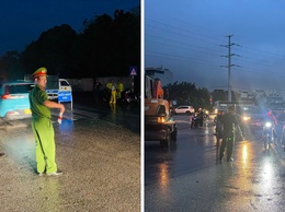 Công an phường Phúc Lợi nỗ lực ứng phó, bảo đảm an toàn trong cơn bão số 10
