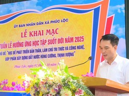 Xã Phúc Lộc tổ chức Lễ khai mạc Tuần lễ hưởng ứng học tập suốt đời năm 2025