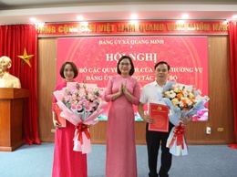 Quang Minh công bố và trao quyết định bổ nhiệm cán bộ