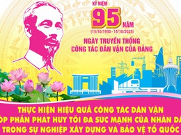 KỶ NIỆM 95 NĂM NGÀY TRUYỀN THỐNG CÔNG TÁC DÂN VẬN CỦA ĐẢNG (15/10/1930 - 15/10/2025)