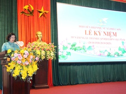 XÃ PHÚC SƠN LONG TRỌNG TỔ CHỨC LỄ KỶ NIỆM 95 NĂM NGÀY THÀNH LẬP HỘI LIÊN HIỆP PHỤ NỮ VIỆT NAM (20/10/1930 – 20/10/2025) VÀ HỘI NGHỊ BAN CHẤP HÀNH HỘI LHPN XÃ PHÚC SƠN LẦN THỨ NHẤT, NHIỆM KỲ 2025 – 2030