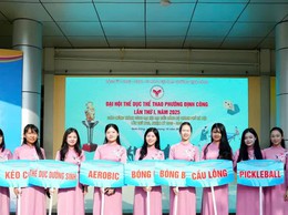Ngày hội thể thao phường Định Công thu hút 1.500 người tham gia