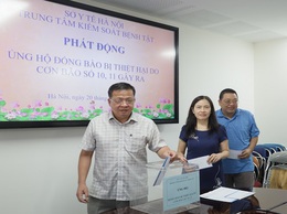 CDC Hà Nội tổ chức phát động ủng hộ đồng bào bị thiệt hại do cơn bão số 10 và số 11