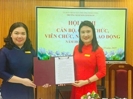 TRƯỜNG MẦM NON LINH ĐÀM TỔ CHỨC HỘI NGHỊ CÁN BỘ, CÔNG CHỨC, VIÊN CHỨC, NGƯỜI LAO ĐỘNG NĂM HỌC 2025-2026