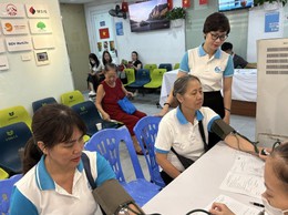 HỘI LHPN PHƯỜNG BA ĐÌNH TỔ CHỨC KHÁM SỨC KHỎE MIỄN PHÍ CHO CÁN BỘ, HỘI VIÊN