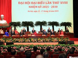 Khai mạc Đại hội đại biểu Đảng bộ thành phố Hà Nội lần thứ XVIII, nhiệm kỳ 2025-2030 