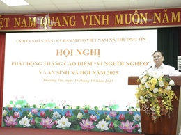 Xã Thường Tín phát động ủng hộ Quỹ “Vì người nghèo” năm 2025, và vận động ủng hộ đồng bào bị ảnh hưởng bão lũ.