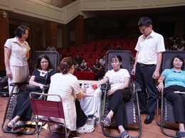 Ngày hội hiến máu tình nguyện tại xã Thường Tín