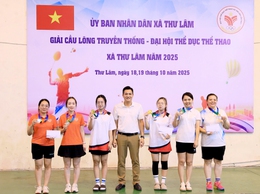 XÃ THƯ LÂM TỔ CHỨC THÀNH CÔNG GIẢI CẦU LÔNG TRUYỀN THỐNG – ĐẠI HỘI TDTT NĂM 2025