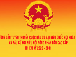 Hướng dẫn Tuyên truyền cuộc bầu cử đại biểu Quốc hội khóa XVI và bầu cử đại biểu Hội đồng nhân dân các cấp
nhiệm kỳ 2026 - 2031 