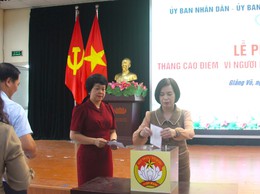 Quỹ Vì người nghèo phường Giảng Võ đạt hơn 1,3 tỷ đồng