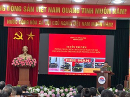 Phường Long Biên tổ chức tập huấn nghiệp vụ tuyên truyền phòng cháy chữa cháy