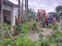 Xã Đoài Phương cưỡng chế giải phóng mặt bằng phục vụ Dự án nâng cấp, cải tạo tuyến tỉnh lộ 418