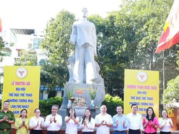 Phường Tương Mai tổ chức Lễ xin lửa và rước đuốc mở màn Đại hội Thể dục Thể thao lần thứ Nhất năm 2025