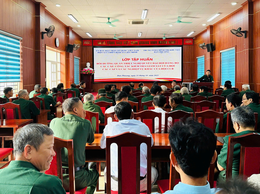 Tập huấn, bồi dưỡng nghiệp vụ công tác Hội CCB xã Liên Minh năm 2025