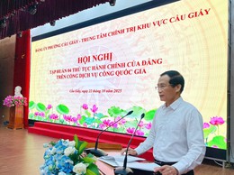 Đảng ủy phường Cầu Giấy tổ chức Hội nghị tập huấn 4 thủ tục hành chính của Đảng trên Cổng dịch vụ công quốc gia