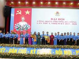 Đại hội Công đoàn phường Hà Đông lần thứ I, nhiệm kỳ 2025- 2030 thành công tốt đẹp