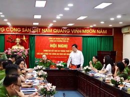 CATP Hà Nội làm việc với công an phường Yên Sở: đánh giá kết quả sau hơn 2 tháng triển khai mô hình tổ chức mới