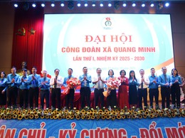 Đại hội Công đoàn xã Quang Minh lần thứ I, nhiệm kỳ 2025-2030 thành công tốt đẹp